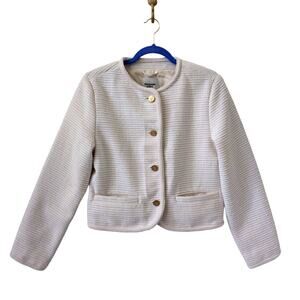 Abercrombie & Fitch Collarless Tweed Jacket size M